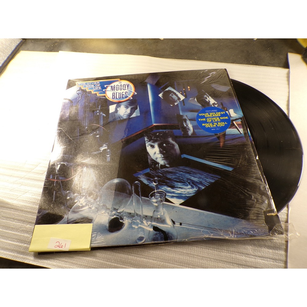 The Moody Blues The Other Side of Life Vinyl LP Record 1986 829 179 Hype Sticker